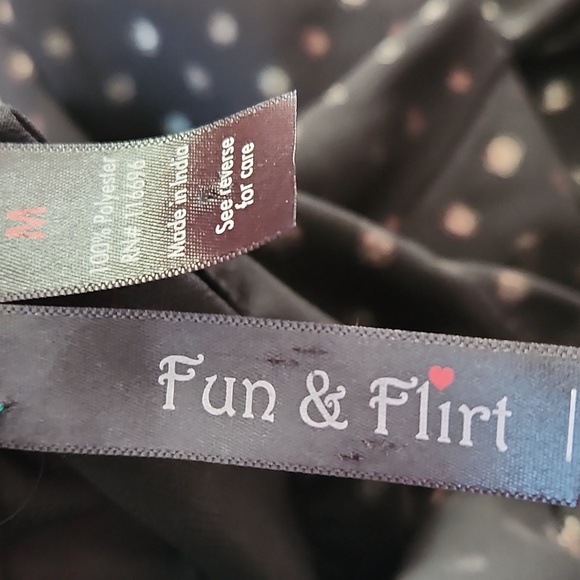 Fun And Flirt Black Sheer Blouse Excellent Condition - Picture 3 of 7